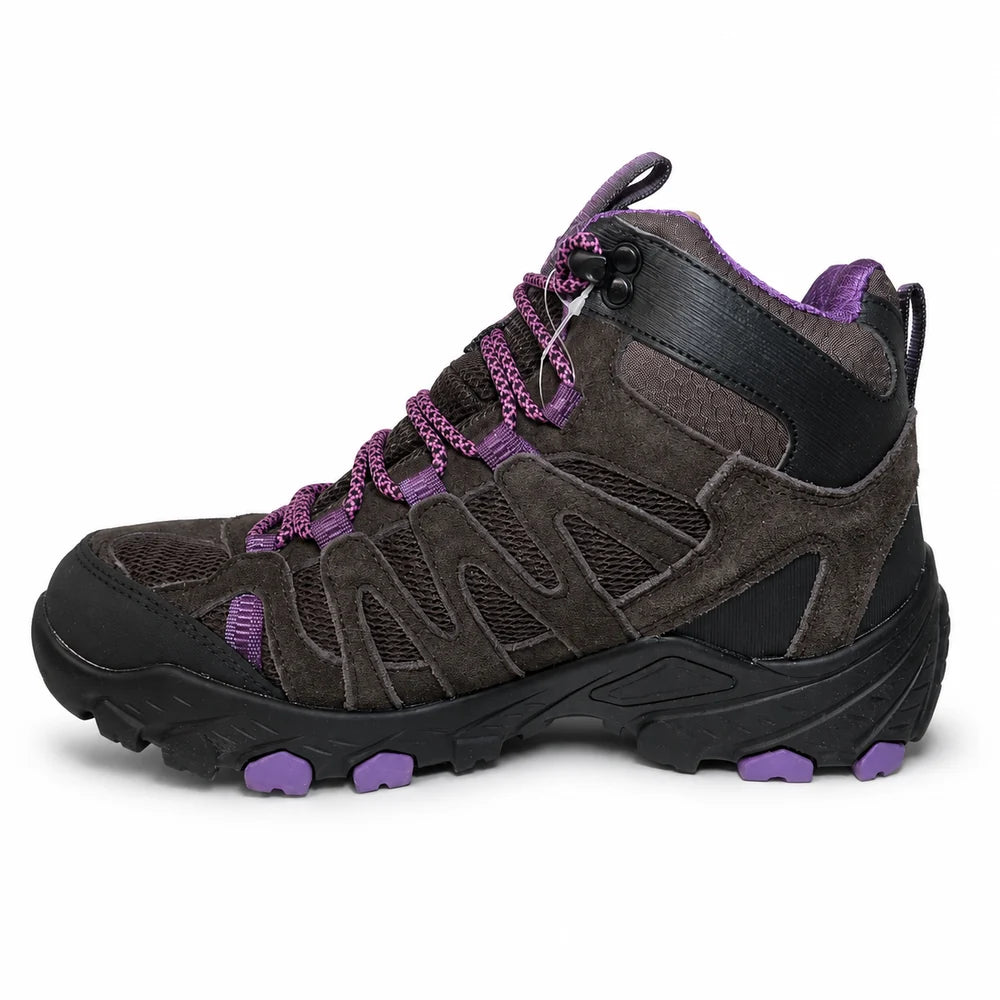 Zapatilla Outdoor & Waterproof Calbuco Hi Brown/Fucsia Mujer