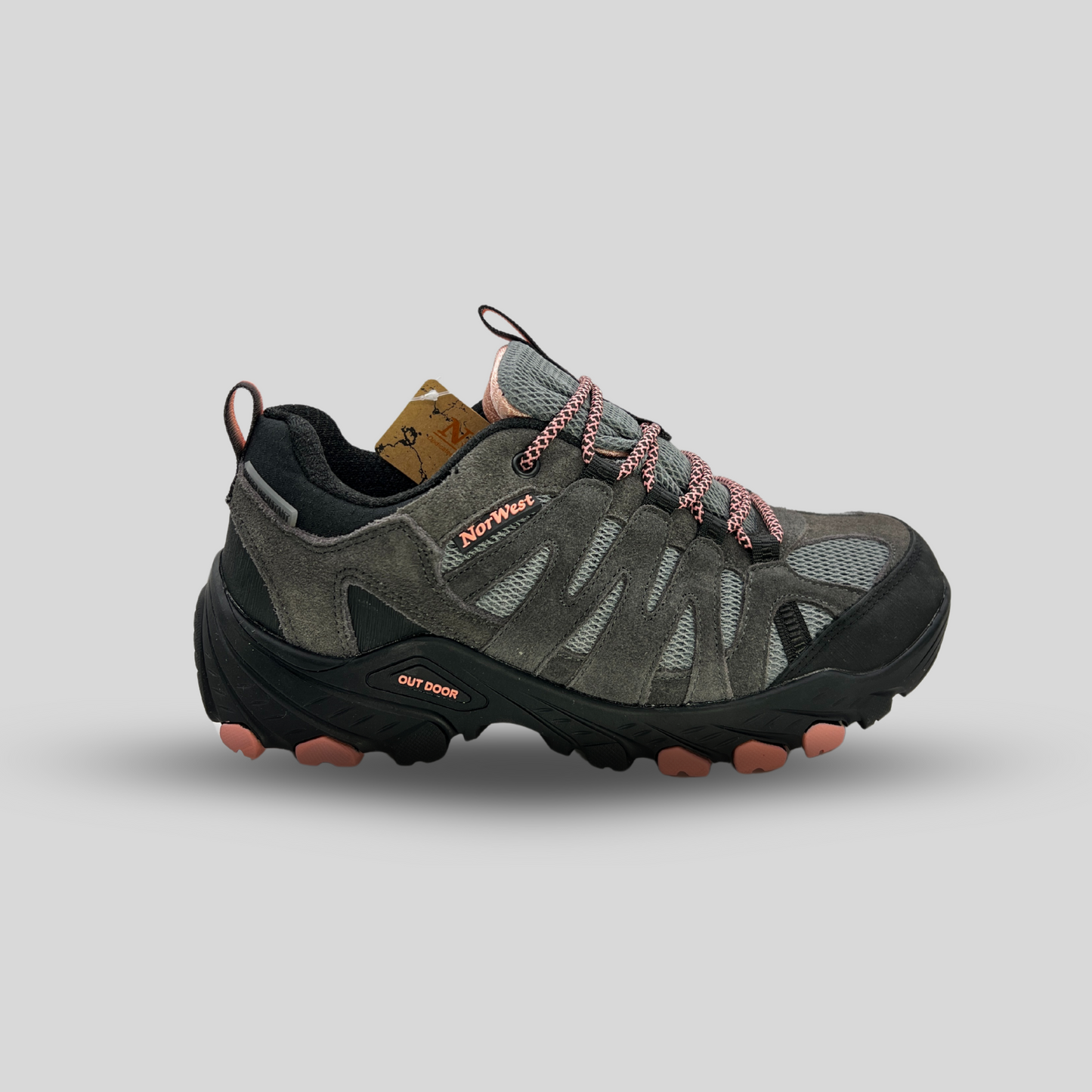 Zapatilla Outdoor & Waterproof Calbuco Gris/Rosado