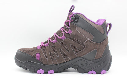 Zapatilla Outdoor & Waterproof Calbuco Hi Brown/fucsia mujer