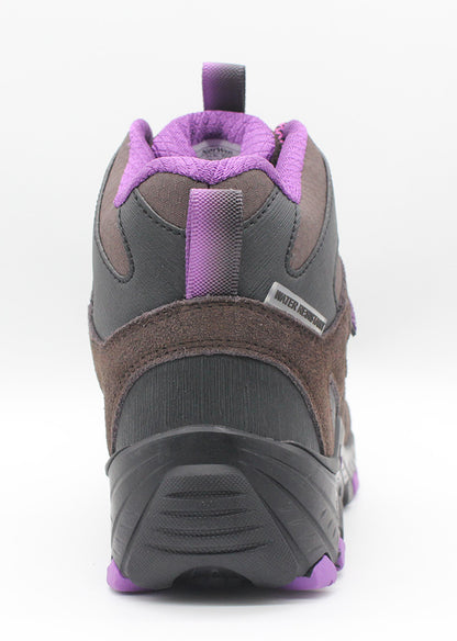 Zapatilla Outdoor & Waterproof Calbuco Hi Brown/fucsia mujer