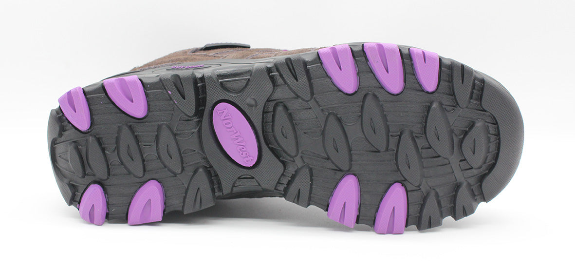 Zapatilla Outdoor & Waterproof Calbuco Hi Brown/fucsia mujer