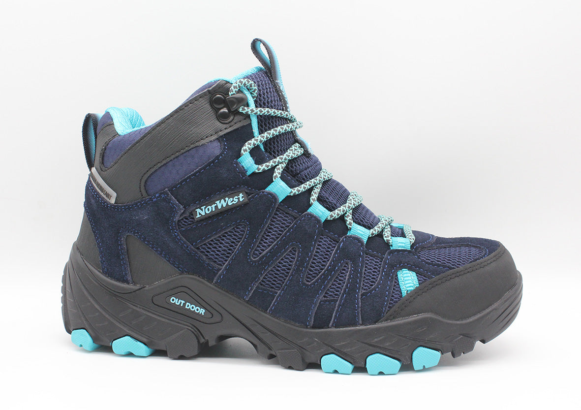 Zapatilla Outdoor & Waterproof Calbuco hi Azul/Calypso mujer