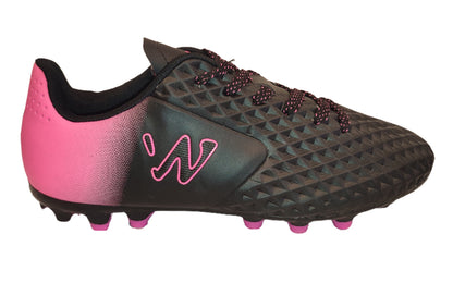 Zapatilla fútbol Capitano FG negra/fucsia