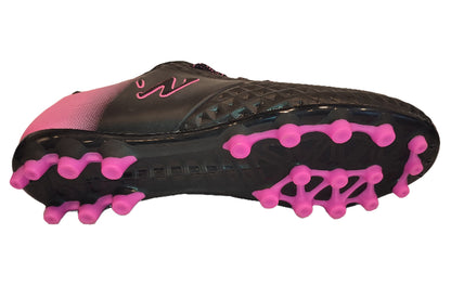 Zapatilla fútbol Capitano FG negra/fucsia