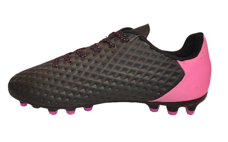 Zapatilla fútbol Capitano FG negra/fucsia