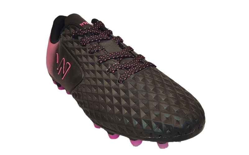 Zapatilla fútbol Capitano FG negra/fucsia