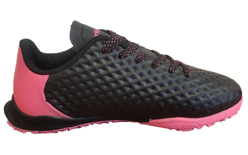 Zapatilla baby fútbol Capitano Turf negro/fucsia
