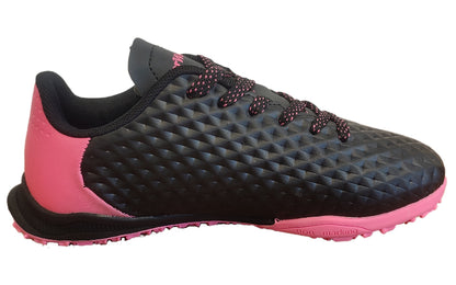 Zapatilla baby fútbol Capitano Turf negro/fucsia