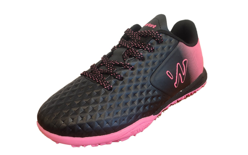 Zapatilla baby fútbol Capitano Turf negro/fucsia