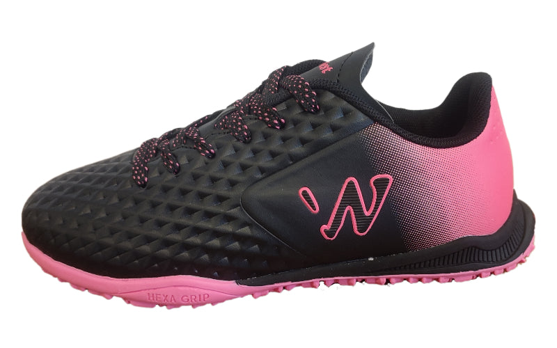 Zapatilla baby fútbol Capitano Turf negro/fucsia