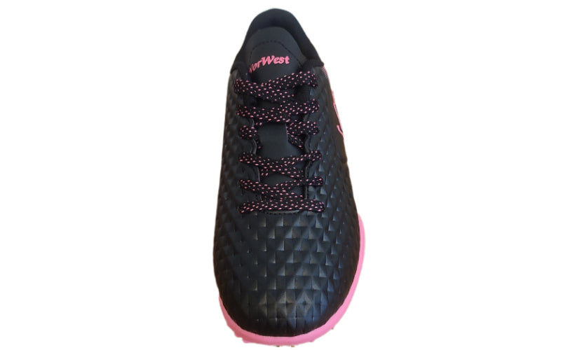 Zapatilla baby fútbol Capitano Turf negro/fucsia