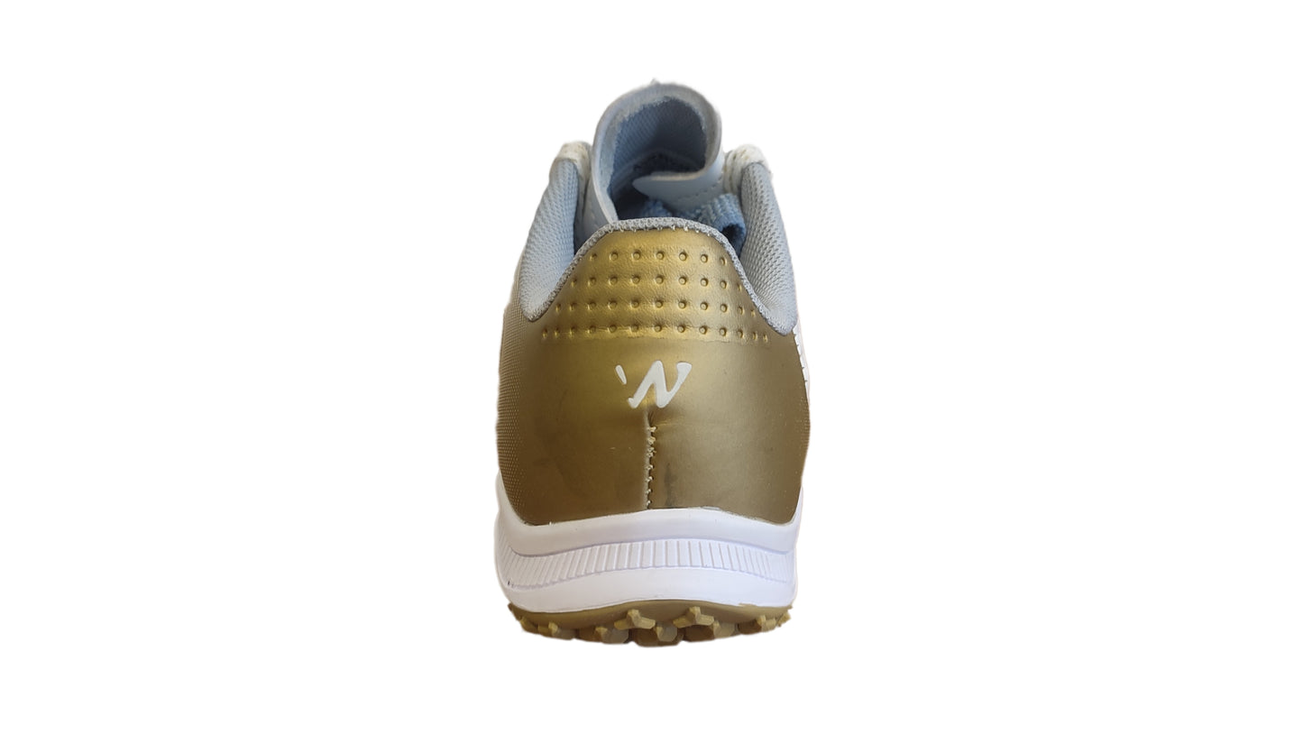 Zapatilla baby bútbol Capitano Turf blanco/dorado
