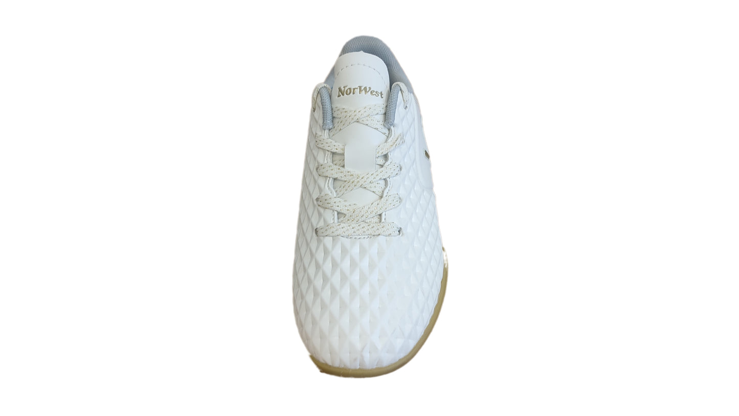 Zapatilla baby bútbol Capitano Turf blanco/dorado