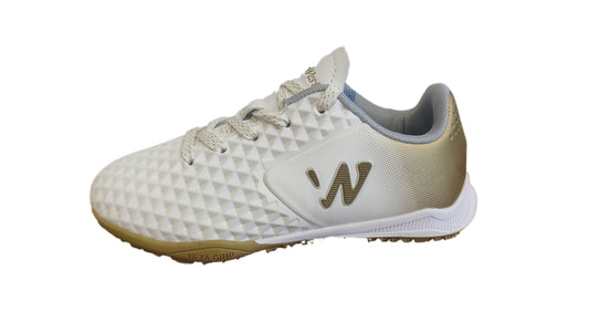 Zapatilla baby bútbol Capitano Turf blanco/dorado