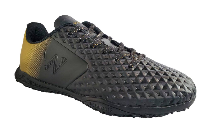 Zapatilla baby fútbol Capitano Turf negro/dorado