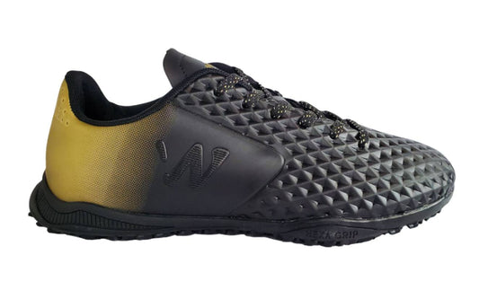 Zapatilla baby fútbol Capitano Turf negro/dorado