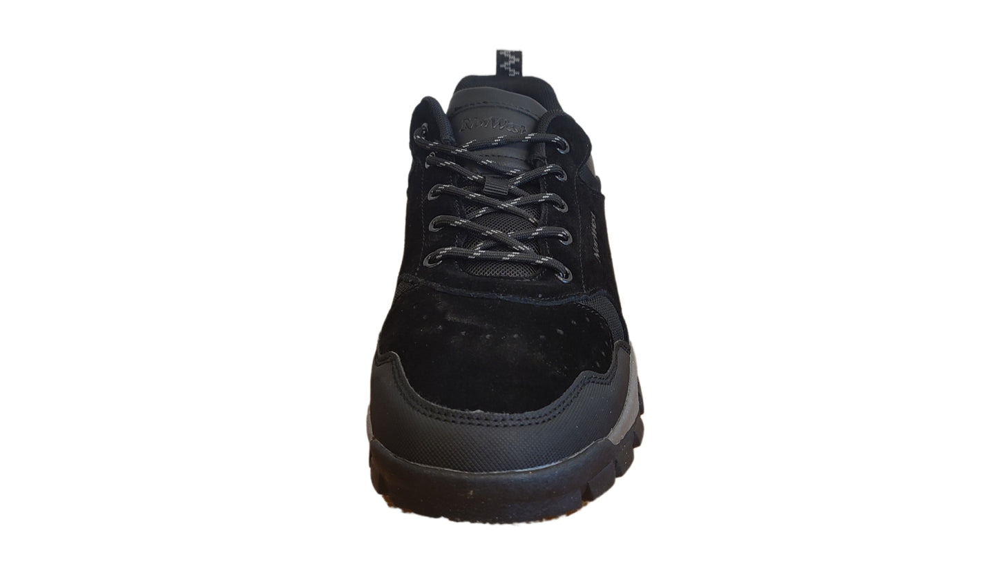 Zapatilla urbana Crew Trek negra cuero