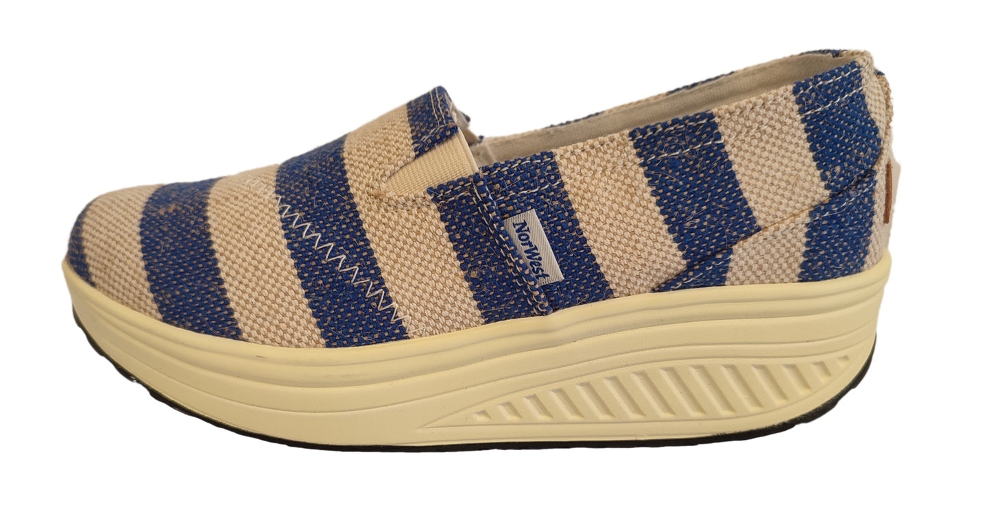 Zapatilla Pandora Beach Beige/Azul