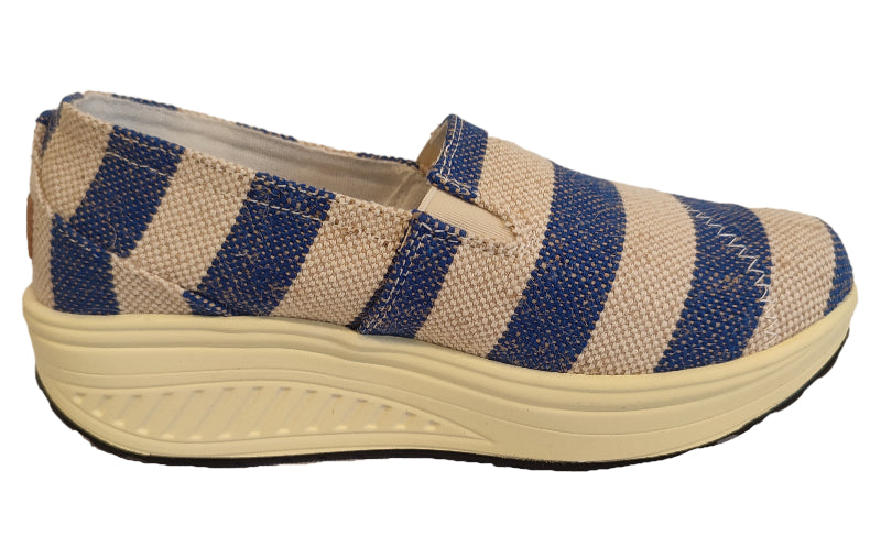 Zapatilla Pandora Beach Beige/Azul