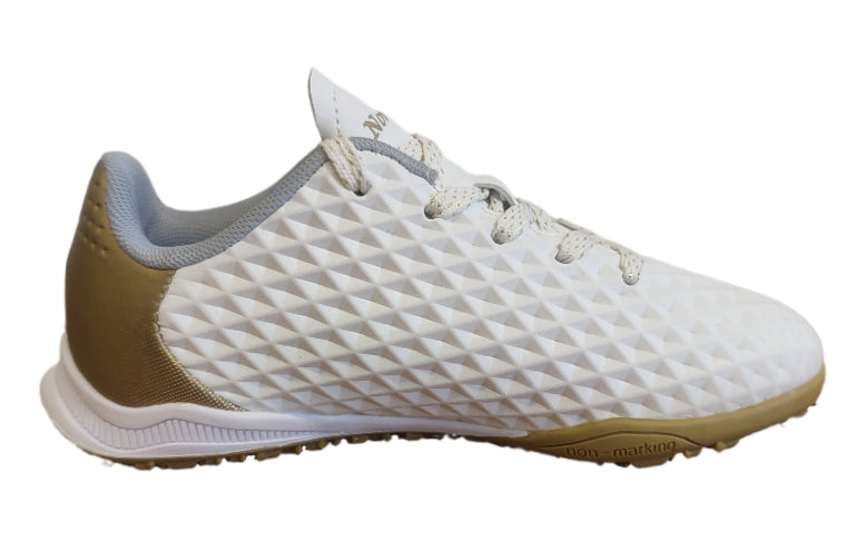 Zapatilla baby bútbol Capitano Turf blanco/dorado