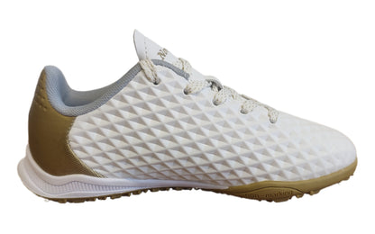 Zapatilla baby bútbol Capitano Turf blanco/dorado