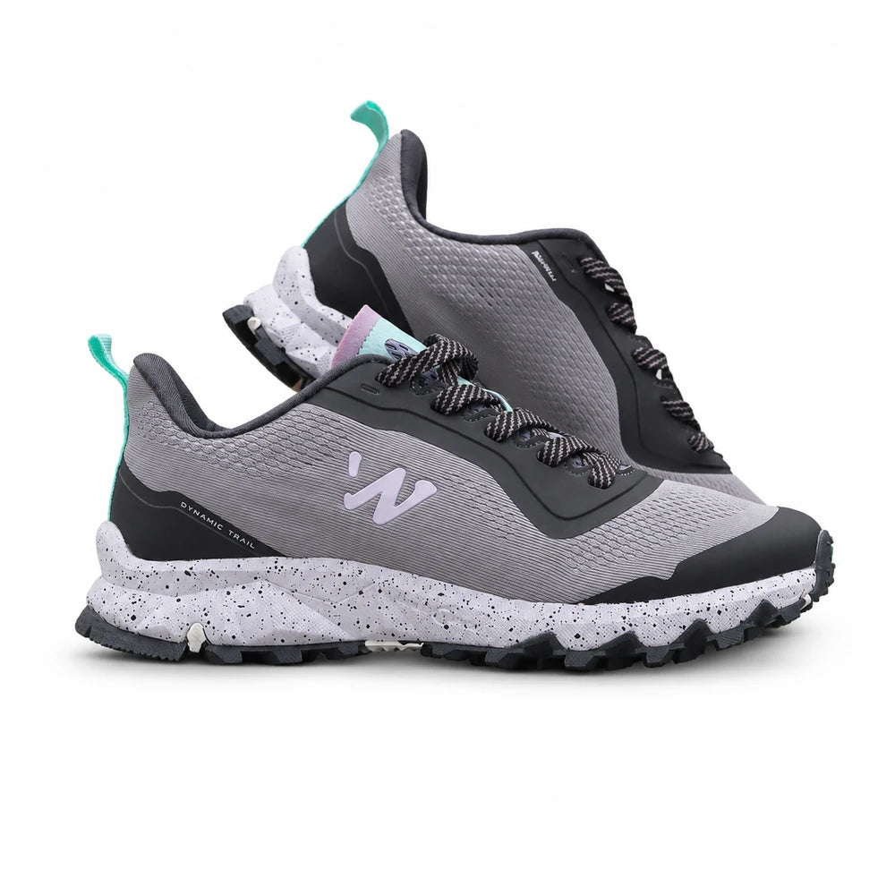 Zapatilla Trail Runnig Dynamic Gris/Celeste