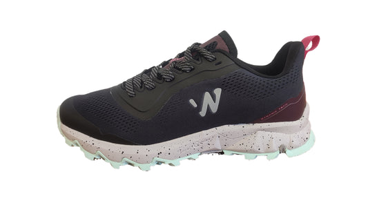 Zapatilla Trail Running  Dynamic negro/fucsia