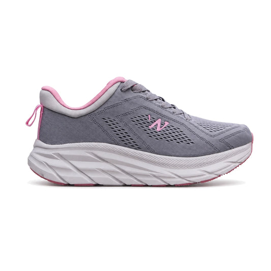 Zapatilla Running Soft Run Gris/Rosado