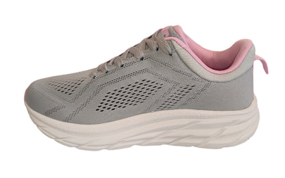 Zapatilla Running Soft Run Gris/Rosado