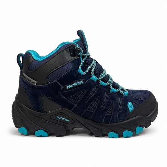 Zapatilla Outdoor & Waterproof Calbuco Hi Azul/Calypso Mujer