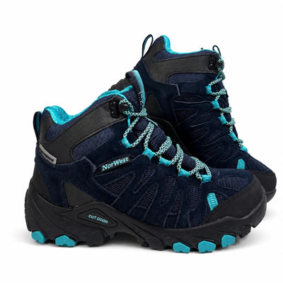 Zapatilla Outdoor & Waterproof Calbuco Hi Azul/Calypso Mujer