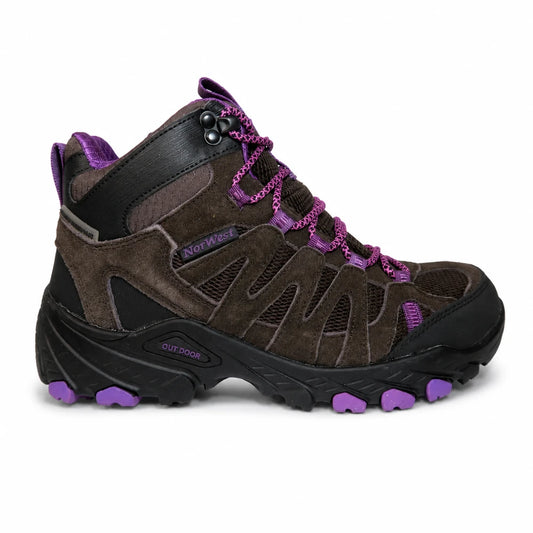 Zapatilla Outdoor & Waterproof Calbuco Hi Brown/Fucsia Mujer