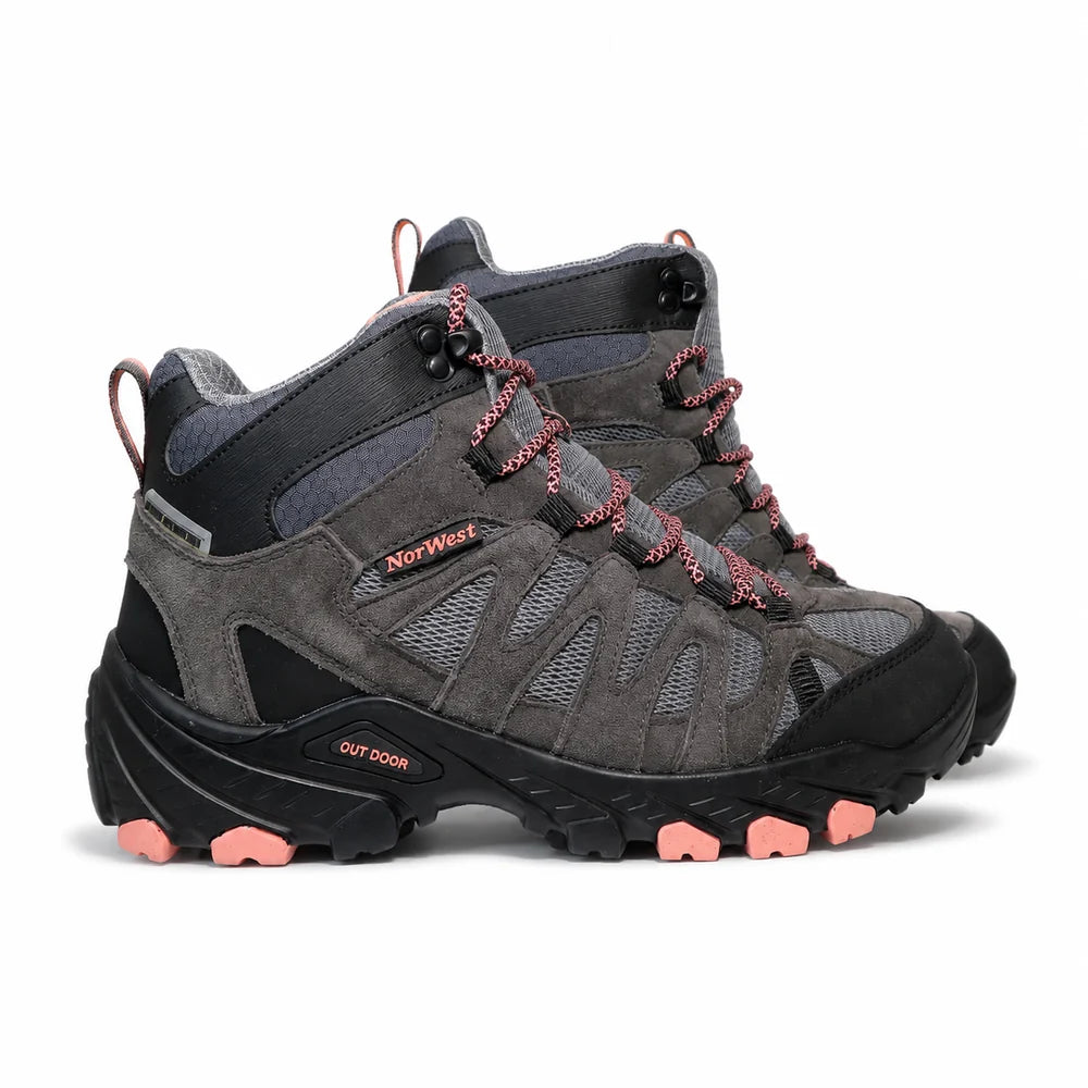 Zapatilla Outdoor & Waterproof Calbuco Hi Gris/Rosado
