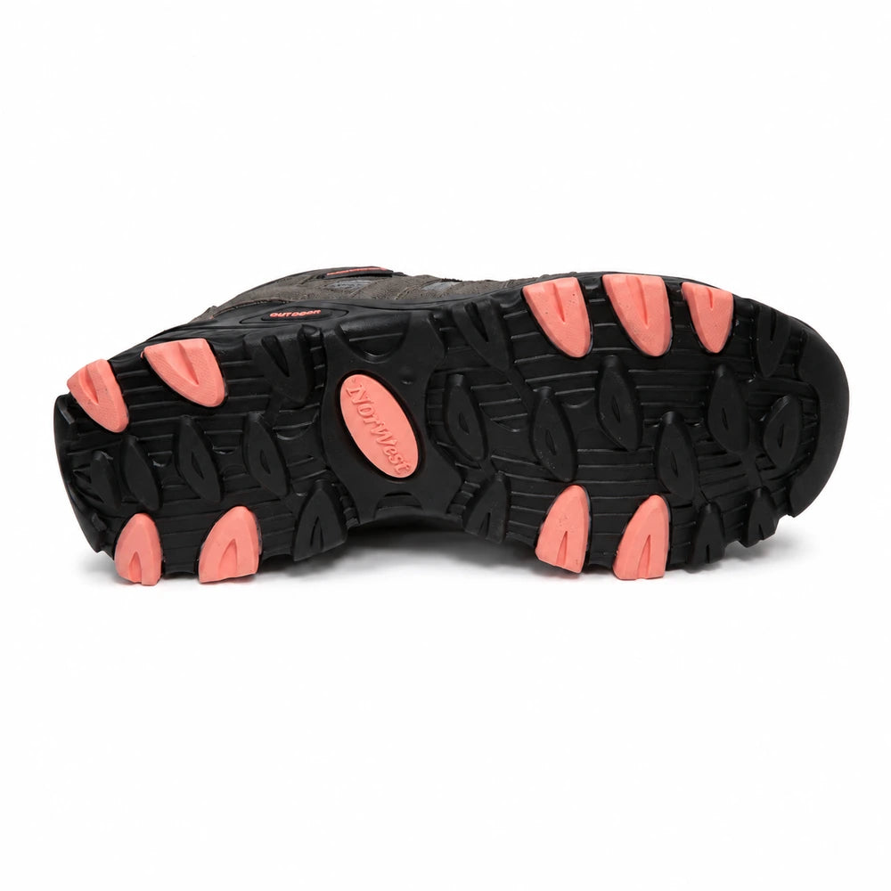 Zapatilla Outdoor & Waterproof Calbuco Hi Gris/Rosado